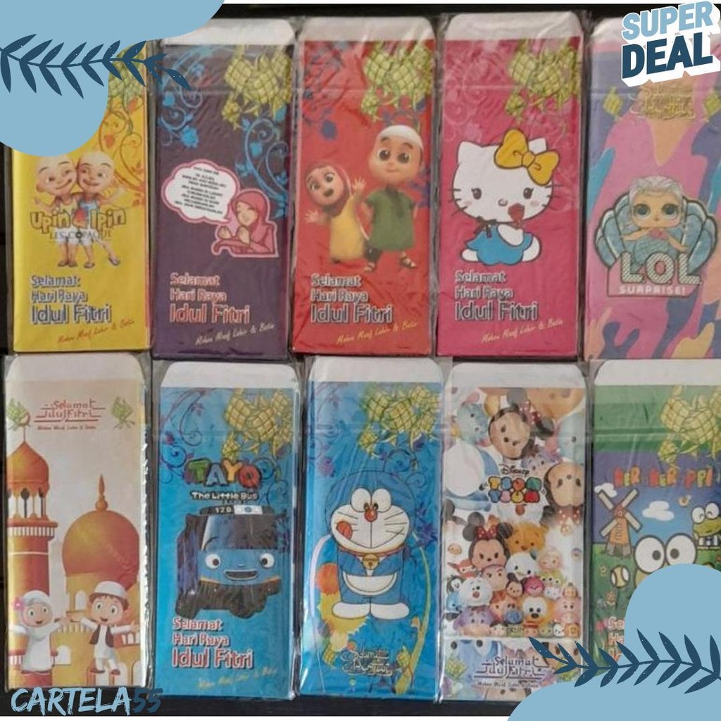 

Promo 20 Pack Isi 200 Amplop Lebaran Jumbo /Packet ..7X18 Terlengkap Dan Termurah