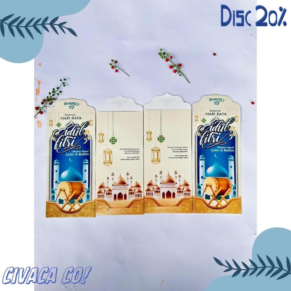 

(100 Lembar) Amplop Lebaran Panjang Isi 100 Lembar Tema Masjid / Angpao Thr Idul Fitri Hari Raya 1 Pak Isi 100 Lembar Flash Sale! Diskon Hingga 70%