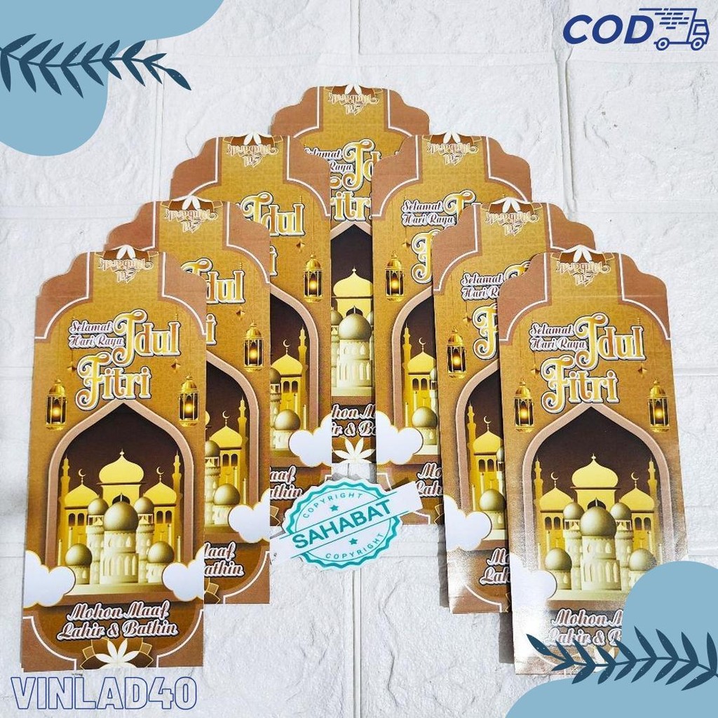 

[ 100 Pcs ] Amplop/Angpau Lebaran Idul Fitri Motif Masjid/Uang Dan Atm Ukuran Panjang Isi 100 Pcs Terlaris! Produk Ini Banyak Dicari