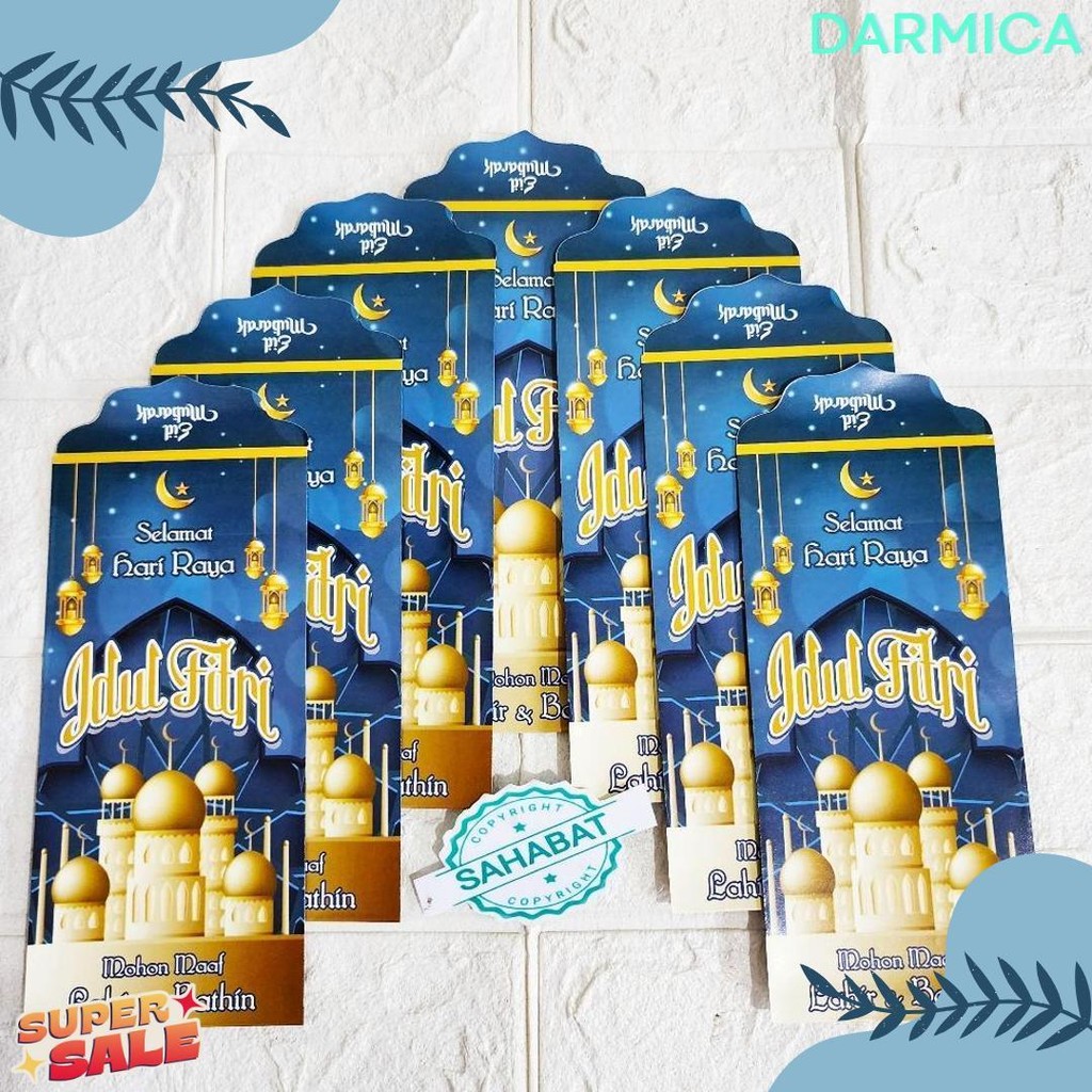

[ 100 Pcs ] Amplop/Angpau Lebaran Idul Fitri Motif Masjid/Uang Dan Atm Ukuran Panjang Isi 100 Pcs Terlaris! Produk Ini Banyak Dicari