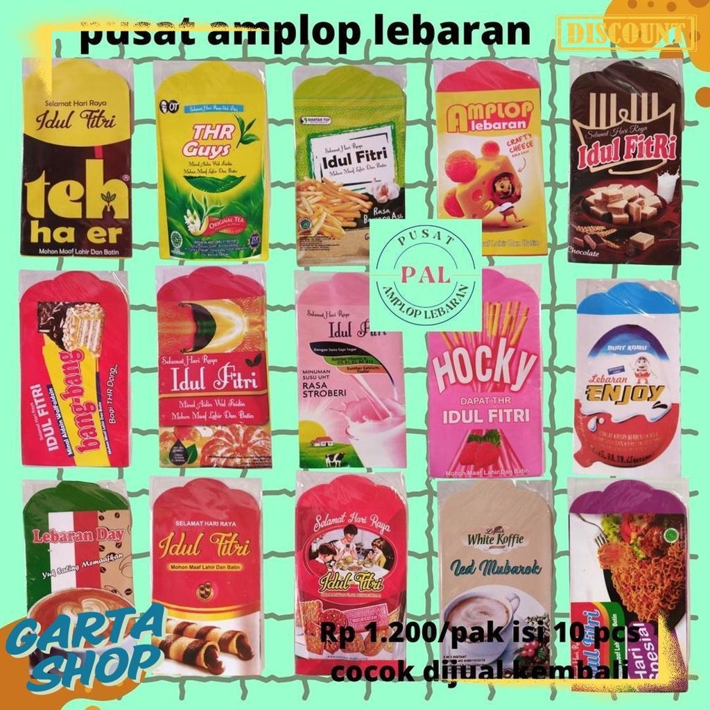 

Amplop Lebaran 400 Pcs [Harga Grosir] Diskon Setengah Harga