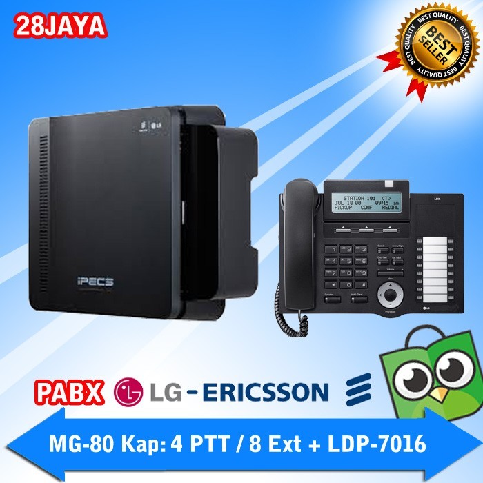 Pabx LG Ericsson iPECS-eMG80 Kap: 4 PTT / 8 EXT + Operator LDP-7016D