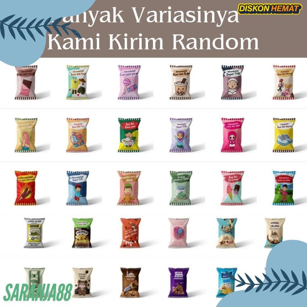 

(100 Pcs) Amplop Lebaran 2025 Unik Bentuk Permen Diskon Setengah Harga