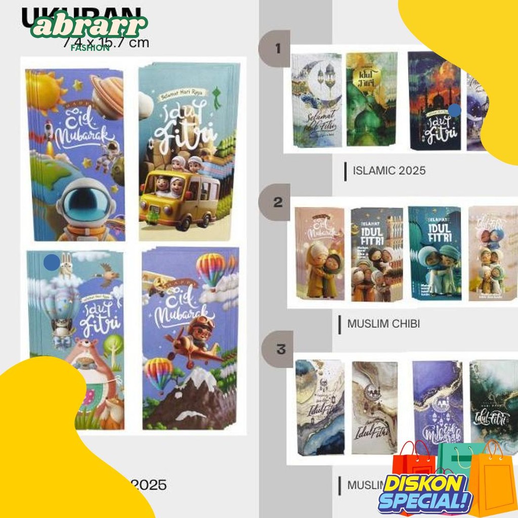 

Amplop Lebaran 2025 Unik Aesthetic Glosir 1 Pack ( Isi 40 Pcs ) Siap Pakai, Amplop Idul Fitri Ukuran Jumbo Terlaris! Produk Ini Banyak Dicari