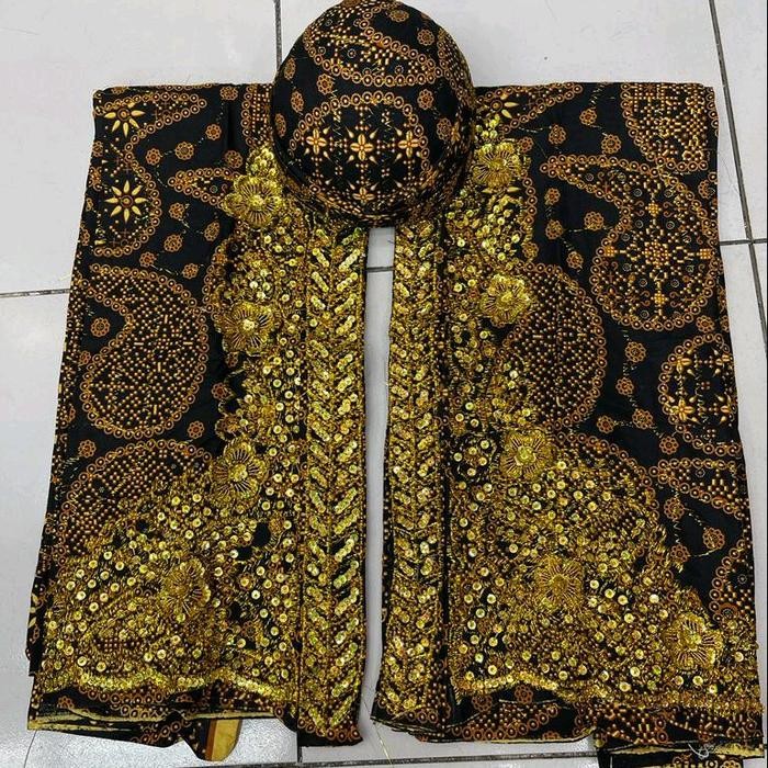 kain batik wiron set blangkon / set kain pengantin