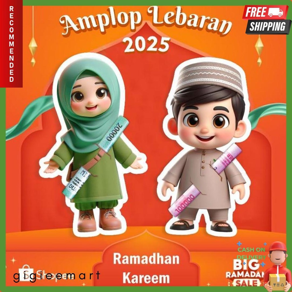 

10 Pack Amplop Lebaran Amplop Karakter Angpao Thr Amplop Surprise Lebaran 2025 Flash Sale! Diskon Hingga 70%