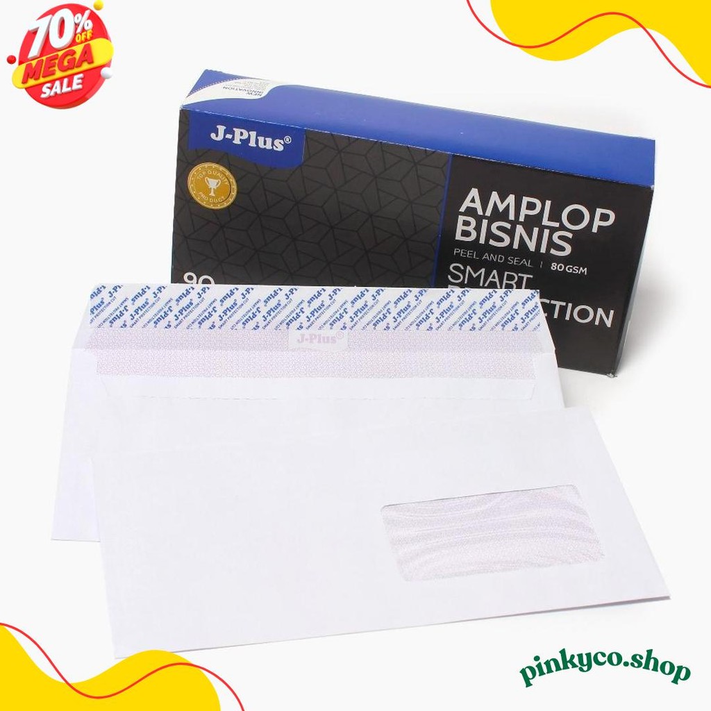 

J-Plus - Amplop Putih Jendela Kanan / Amplop Window No.90 Biru - Pack Terlengkap Dan Termurah