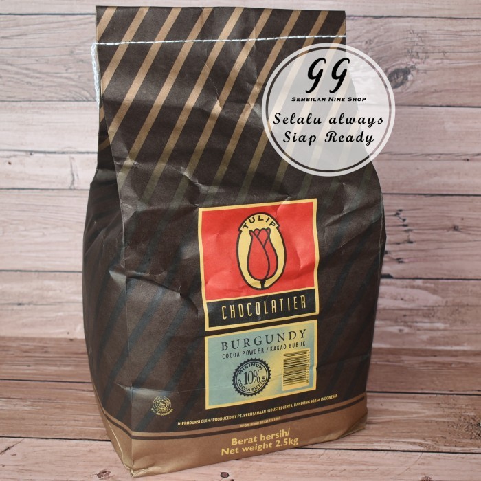 

Tulip BURGUNDY Cocoa Powder 2,5 KG Cokelat Bubuk 10% Fat Cocoa Butter