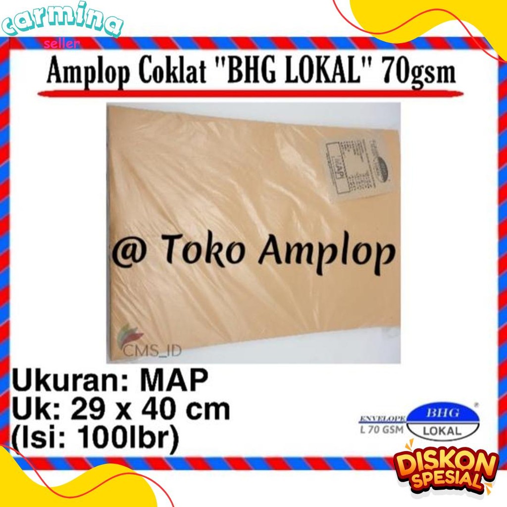 

Amplop Coklat Map ( 29X40Cm ) Diskon Setengah Harga