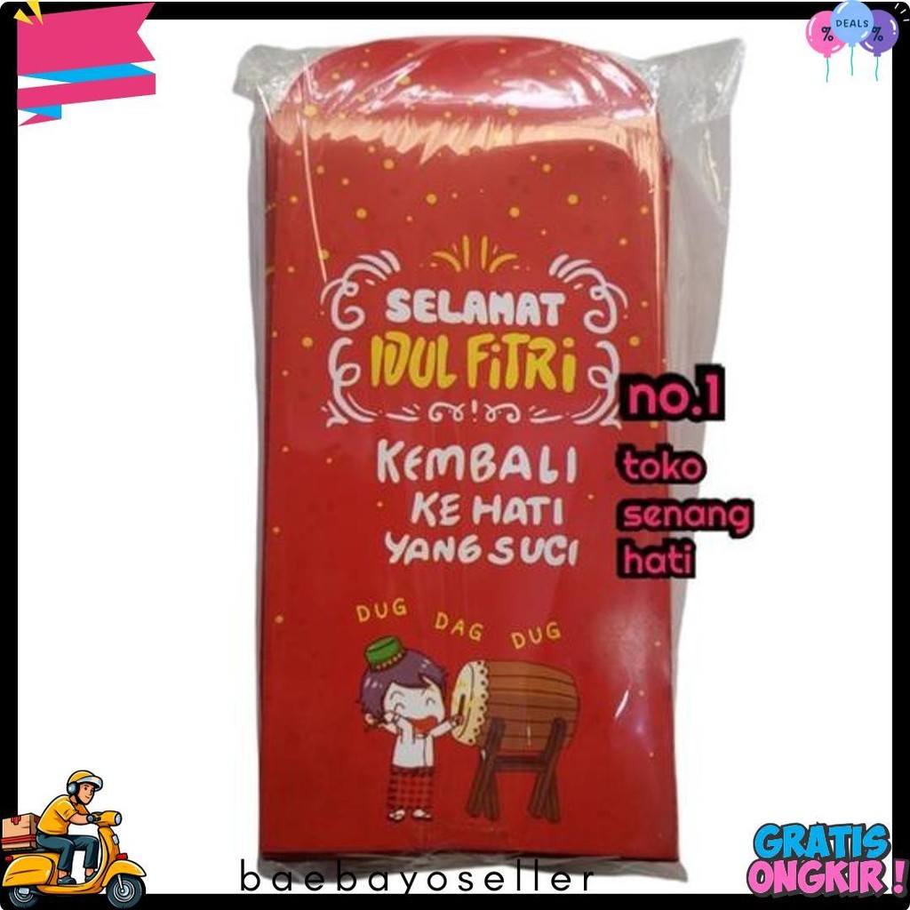 

Amplop Lebaran Premium Panjang Isi 100 Pcs / Angpao Lebaran Terlaris! Produk Ini Banyak Dicari