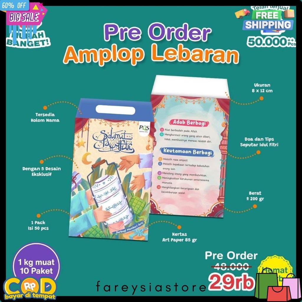 

Amplop Lebaran 2025 - Isi 50Pcs [Pustaka Hulwah] Terlengkap Dan Termurah