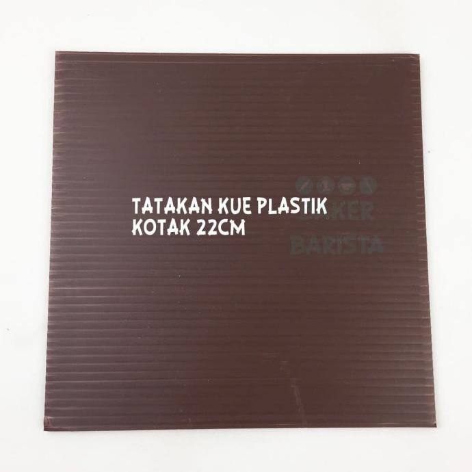 monggo] Tatakan Kue tart impraboard plastik Kotak 22cm