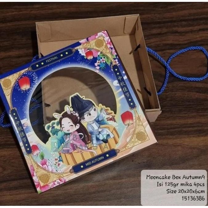 *:*:*:*:*] Mooncake Box Autumn 9 Couple for mika mooncake 125 gram / 125g