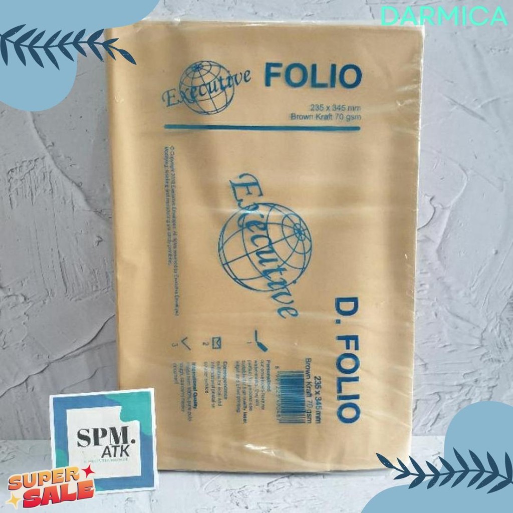 

( 100 Pcs ) Amplop Coklat Folio Executive Khusus Instant/Sameday Terlengkap Dan Termurah