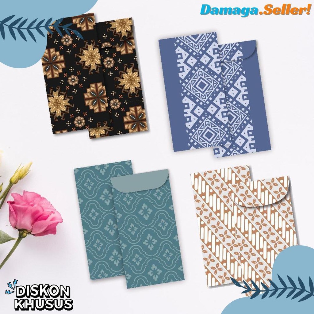 

6 Pcs Angpao Wedding Amplop Kondangan Motif Batik Angpao Panjang Amplop Uang Terlengkap Dan Termurah
