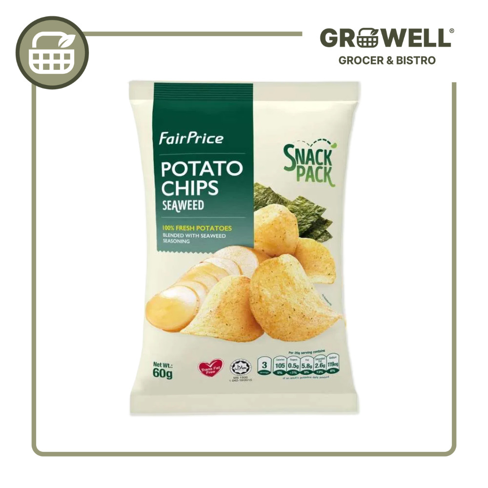 

FAIRPRICE POTATO CHIPS SEAWEED 60 G