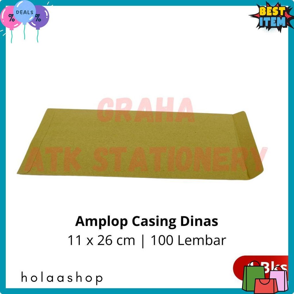 

[1 Bungkus] Amplop Coklat Dinas Aa 11X26 Cm / Amplop Casing Dinas / Amplop Kesing Dinas Aa 11X26 Cm Diskon Setengah Harga