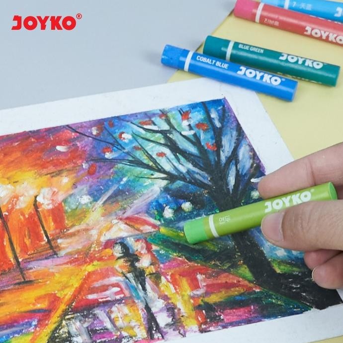 

JOYKO CRAYON 12 COLOURS OIL PASTEL KRAYON 12 WARNA OP-12CR [24PCS]