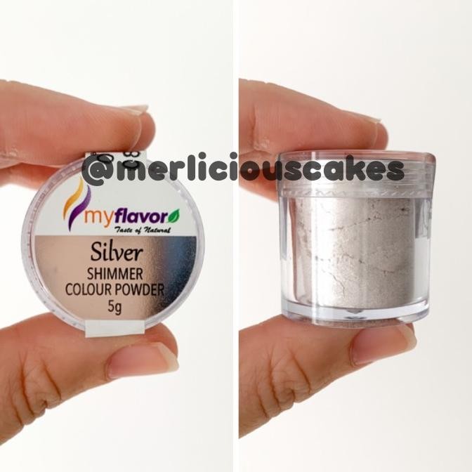 

] My Flavor Silver Lustre Dust Powder Halal