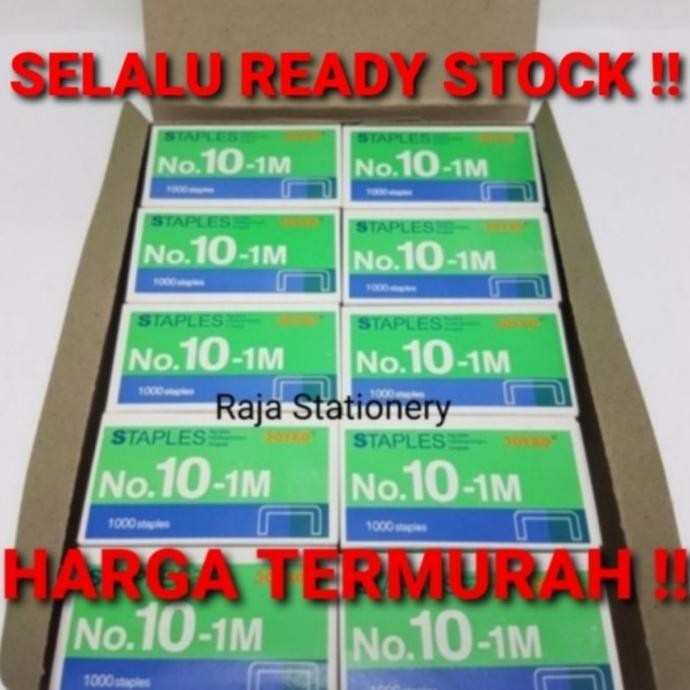 

STAPLES JOYKO NO.10 KECIL ISI STEPLER HEKTER NO.10-1M 1 BOX ISI 20 PCS
