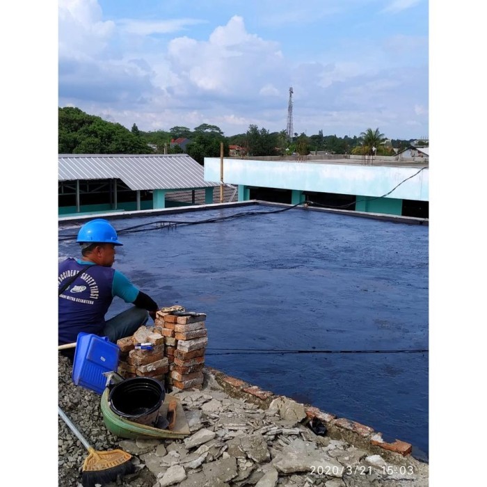 Aspal Cair Anti Bocor Anti Rembes Asphalt Emulsion Waterproofing Anti Bocor Dak Atap Bocor Anti