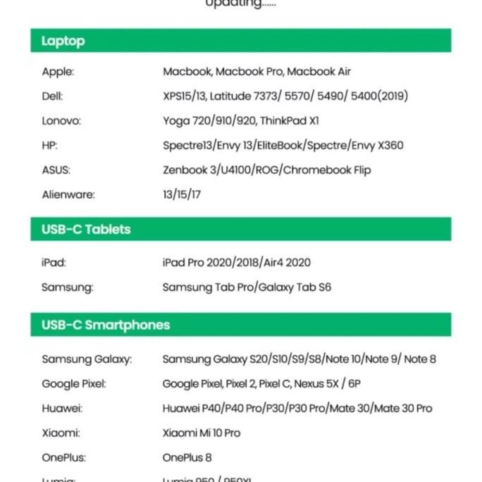 Ugreen Usb C To Lan Card Adapter 100/1000 Mbps - Ugreen Type C To Lan