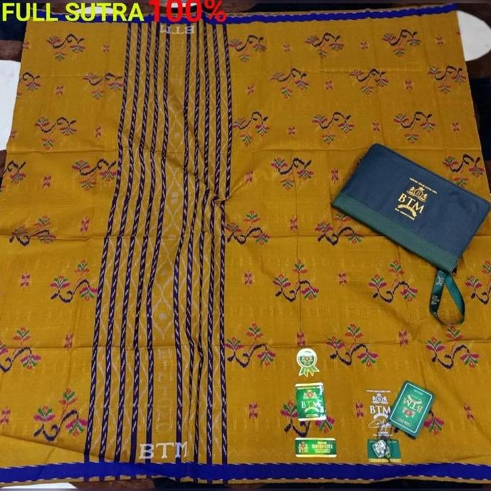 Promo Sarung BTM Terbaru TMC Songket Motif Kembang dengan Benang Sutra Lebih Besar - Kain, Dewasa CO