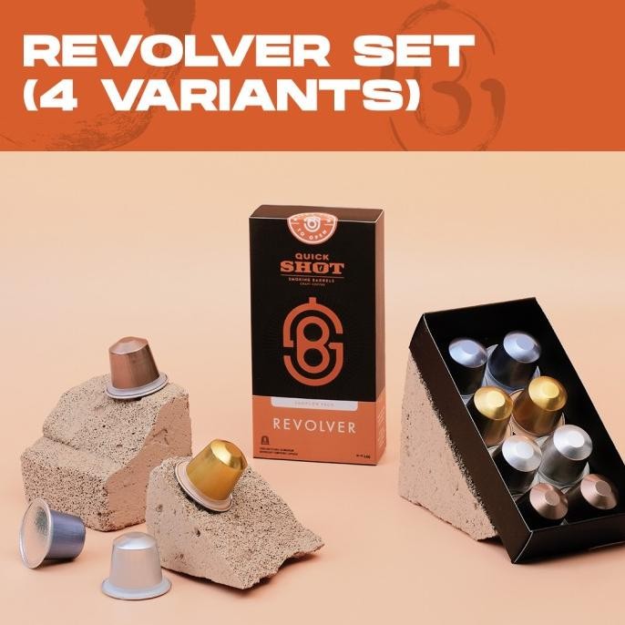 

Quick Shot Coffee Capsule - Revolver MixVarian Kapsul- Smoking Barrels