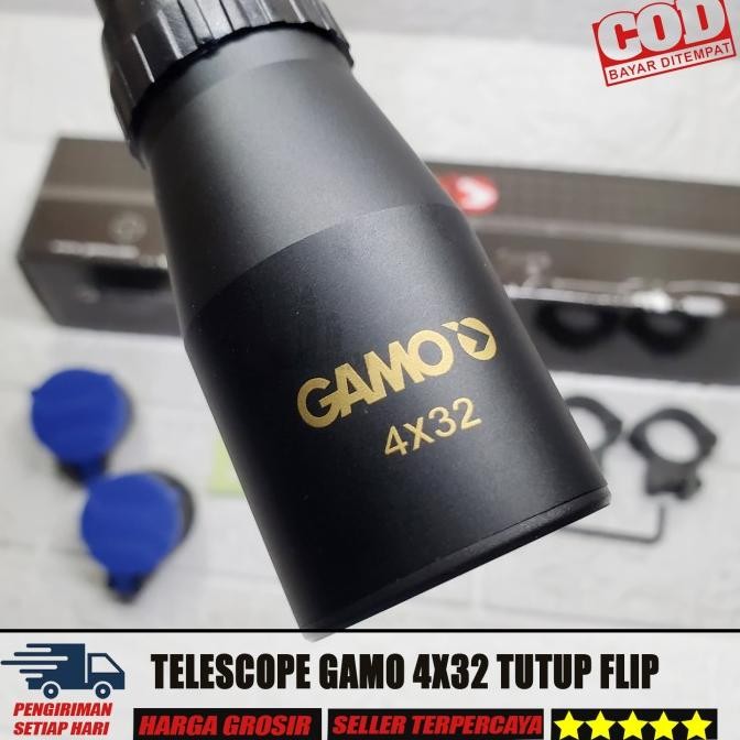 TELESKOP GAMO 4X32 TELESCOPE GAMO 4X32 TELESKOP RINGAN GAMO MILDOT Terlaris