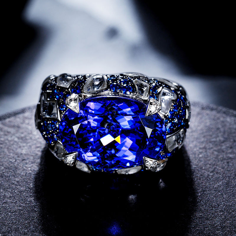 Cincin Safir Tanzanite Alami