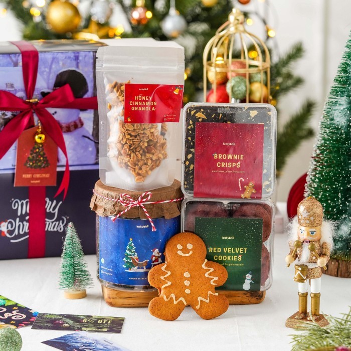 

HAMPERS NATAL / CHRISTMAS HAMPERS - FESTIVE SET - SEMI HARDBOX