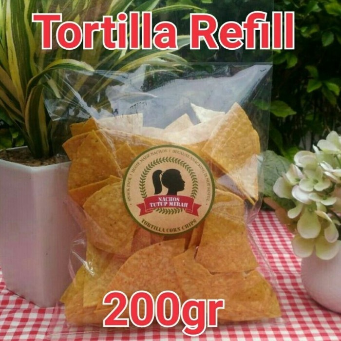 

TORTILLA CHIPS NACHOS TUTUP MERAH CEMILAN SEHAT