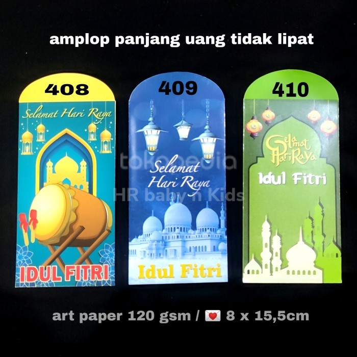 

Terlaris amplop Lebaran panjang seri minimalis - 407 Elegan