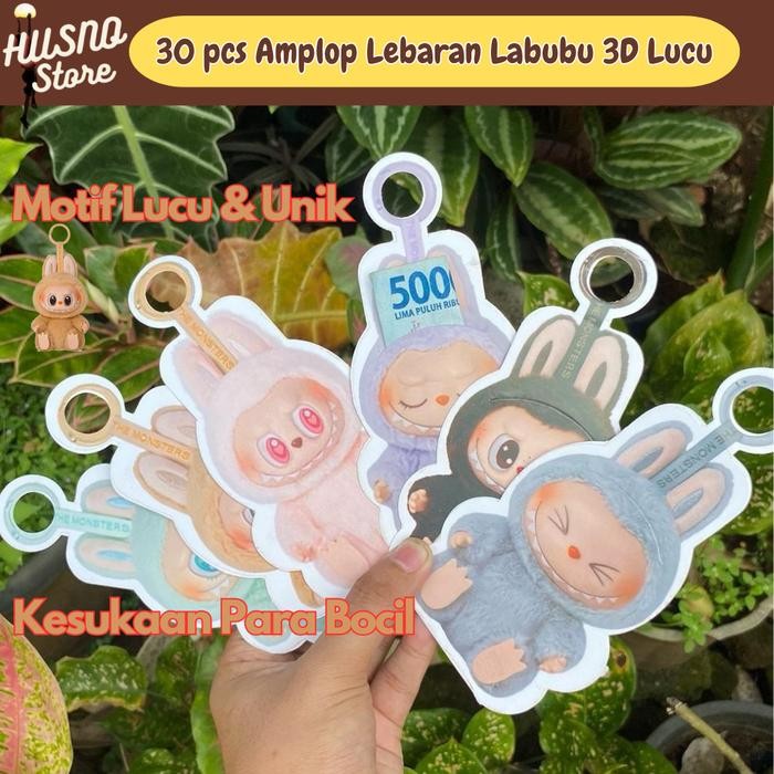 

Murah PO 14 Hari Terbatas isi 30 pcs Amplop 3D Karakter Labubu Untuk Imlek Lebaran idul fitri Ampau motif labubu lucu Amplop Viral paper nivory ampau thr unik Keren
