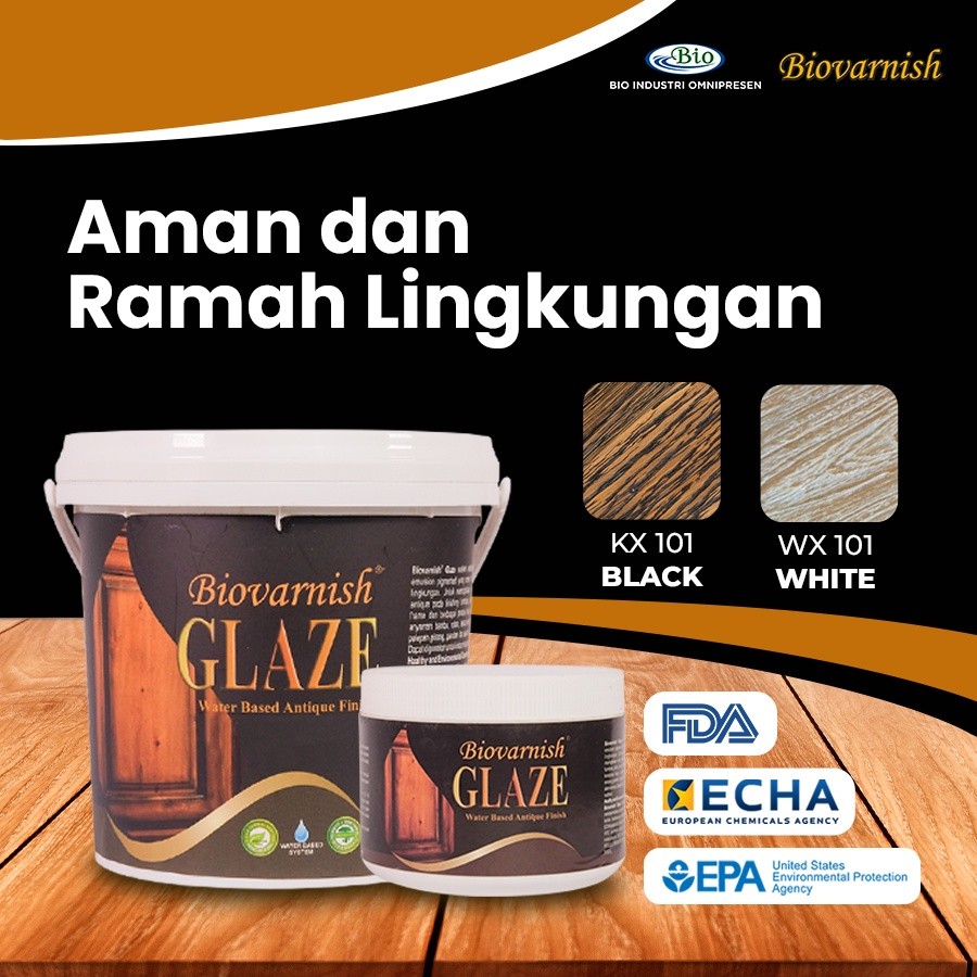 Biovarnish Glaze (cat kayu waterbased)