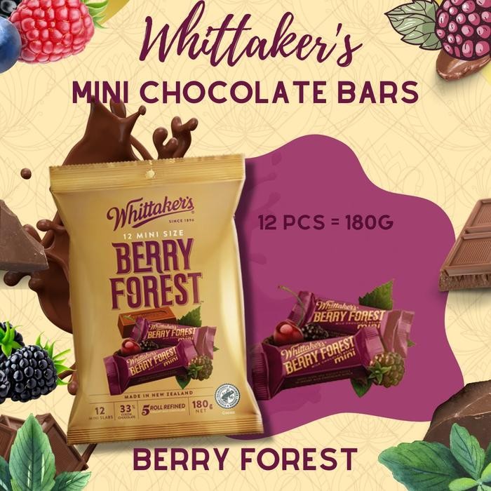 

Promo Terbatas Whittakers Mini Chocolate Bars Cokelat Mini Import 180G 1 Pouch Aman