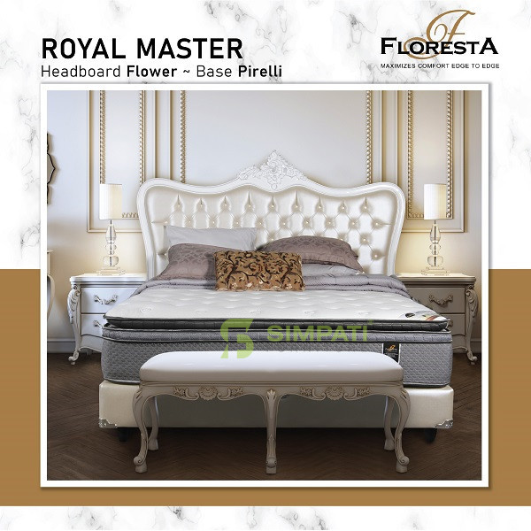 SPRINGBED FLORESTA ROYAL MASTER FLOWER HEADBOARD 1 SET 180X200