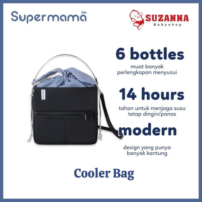 SUPERMAMA LAB ORIGINAL COOLER BAG - TAS PENDINGIN SUSU
