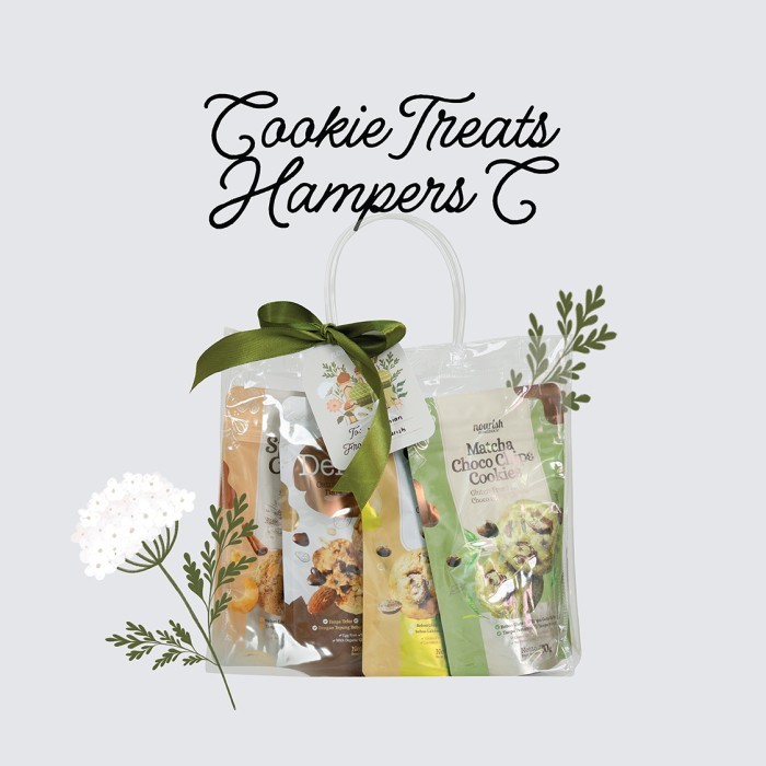 

HAMPERS COOKIE TREATS ( ISI 4 COOKIES BEST SELLER NOURISH)