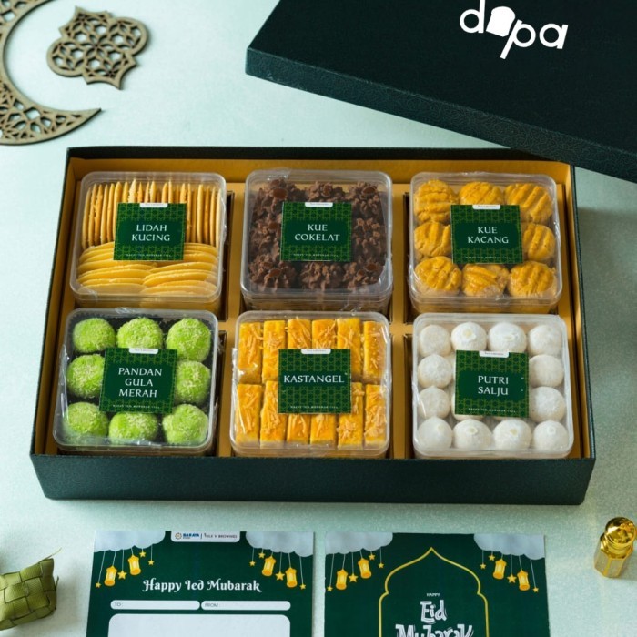 

HAMPERS PREMIUM KUE KERING LEBARAN ISI 6 (EID HAMPERS)