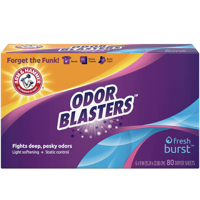 

Arm & Hammer Dryer Sheet 80ct Odor Blaster Fresh Burst