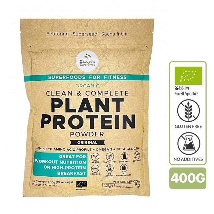 

Nature's Superfoods Organic Plant Protein Powder (Original) 400g