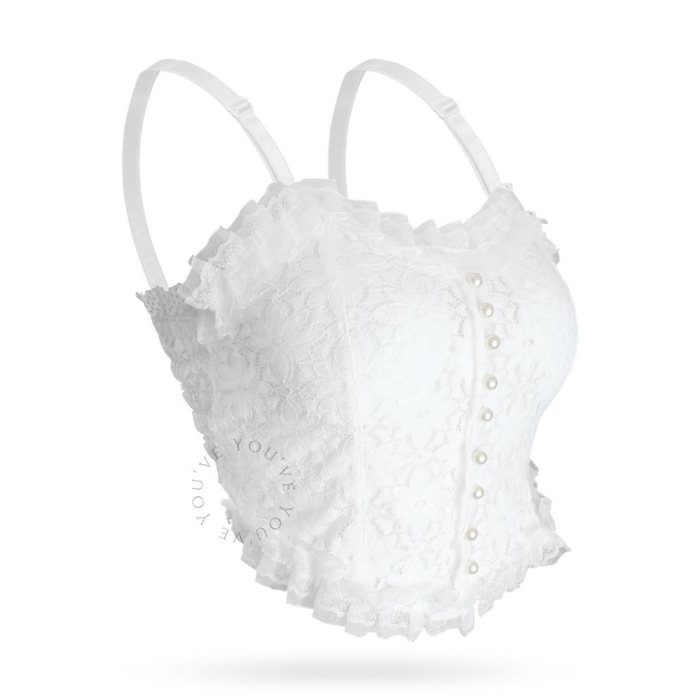 YouVe Tanktop Tank Top Bustier Wanita Crop Top Tengtop Tangtop Brokat Bralette Wanita Outer 100140
