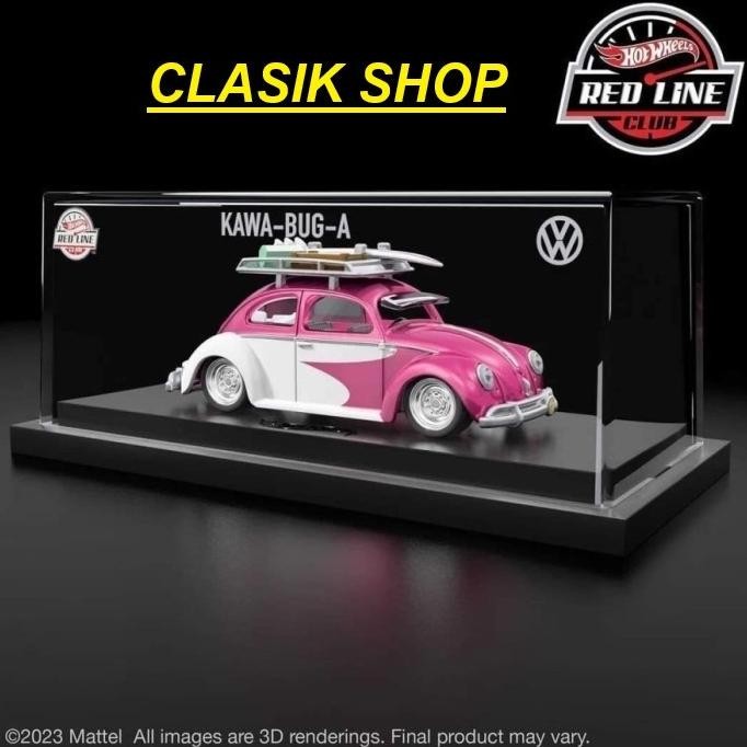 DISKON HOTWHEELS RLC EXCLUSIVE VW VOLKSWAGEN BEETLE KAWA-BUG-A PINK WHITE