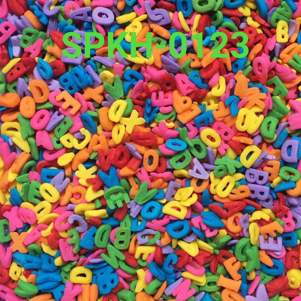 

SPKH-0123 Sprinkles sprinkle sprinkel 500gr huruf abjad konfeti (SPRINKLES)