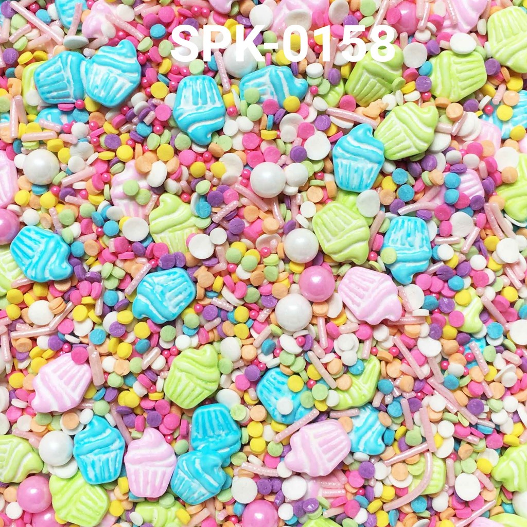 

SPK-0158 Sprinkles sprinkle sprinkel 1kg 1 kilo cupcake warna pastel (SPRINKLES)