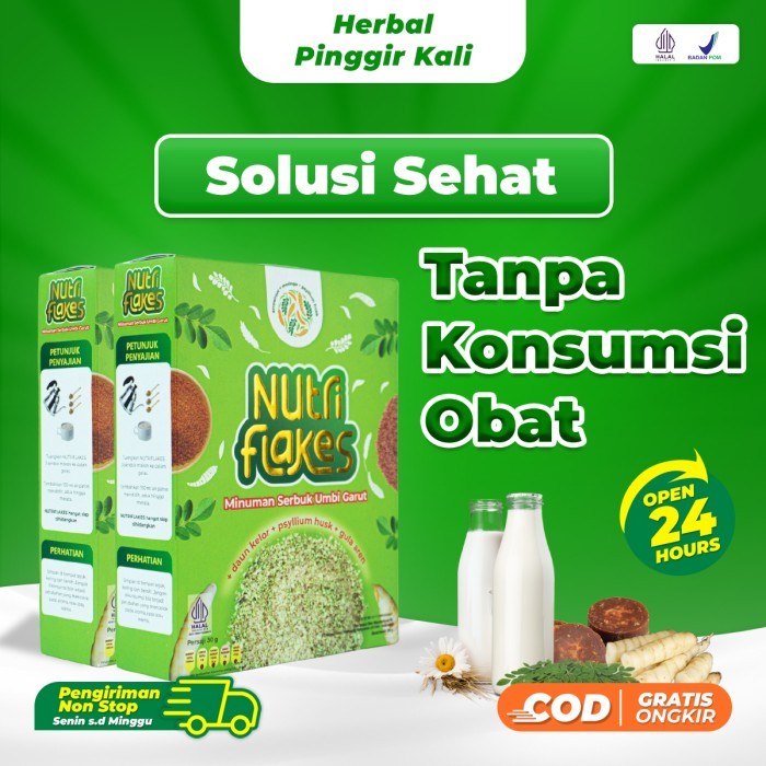 

NUTRIFLAKES SEREAL - SUPERFOOD KAYA NUTRISI UNTUK SEMBUHKAN MAAG DAN DIET SEHAT 2 BOX