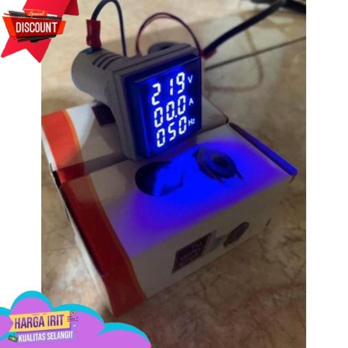 PROMO DIGITAL AC VOLTMETER AMPERE METER FREQUENCY METER 3 IN 1