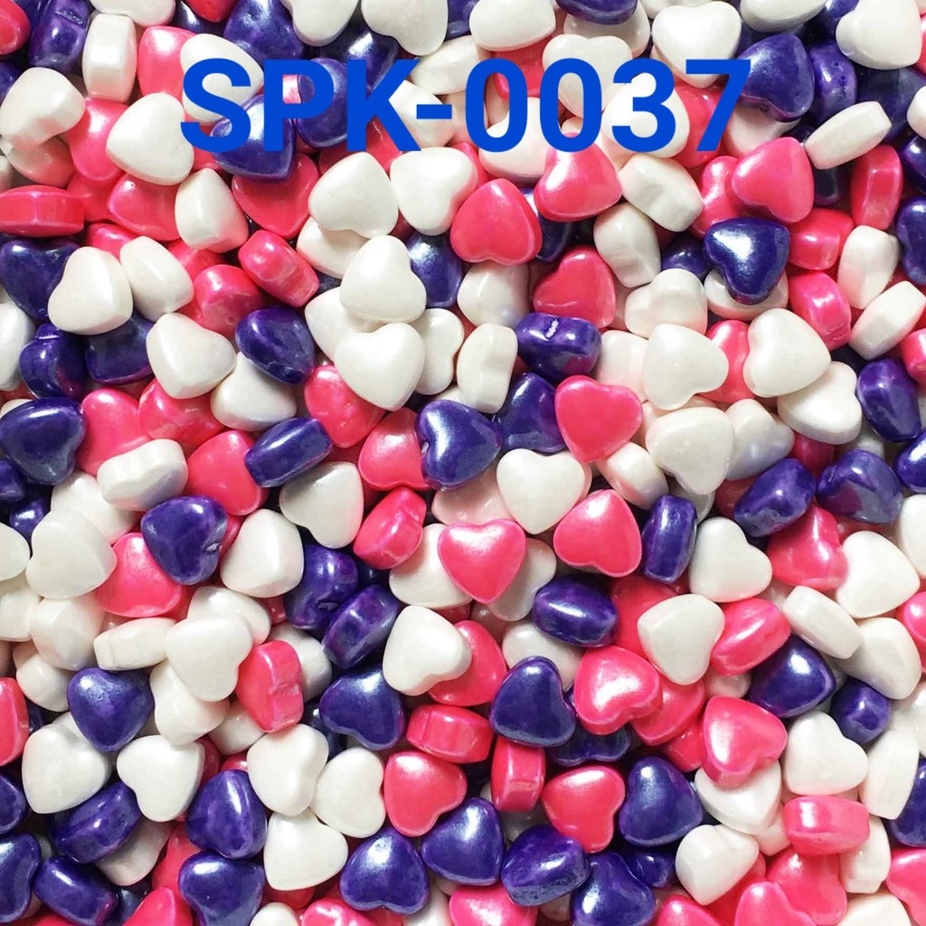

SPK-0037 Sprinkles sprinkle sprinkel 1kg 1 kg kilo hati hitam merah (SPRINKLES)