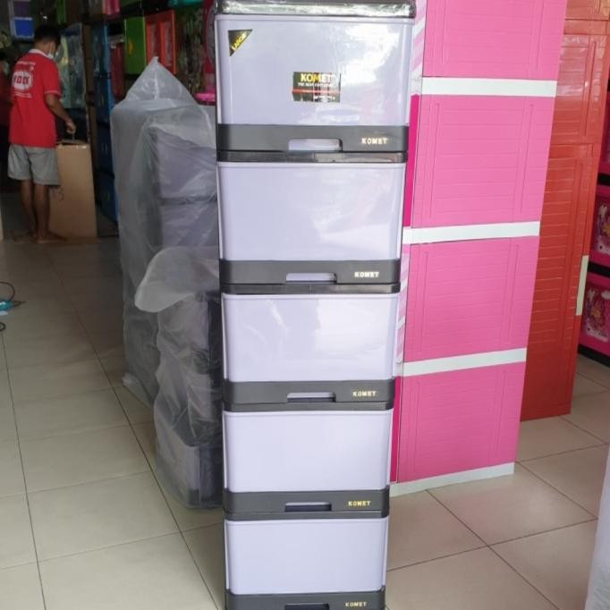 Murah Lemari Plastik Laci Plastik Komet Susun 5 M
